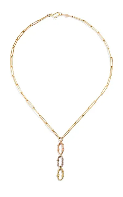 Renato Cipullo 18k Tri-color Gold Smoke Stack Necklace