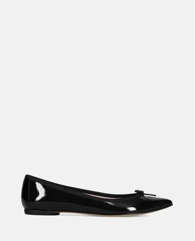 Repetto Brigitte Pointed Toe Patent Leather Ballet Flats In Black