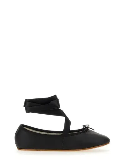 Repetto Gianna Leather Ballerina Flats In Black