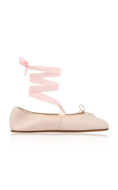 Repetto Sophia Leather Ballerina Flats In Pink