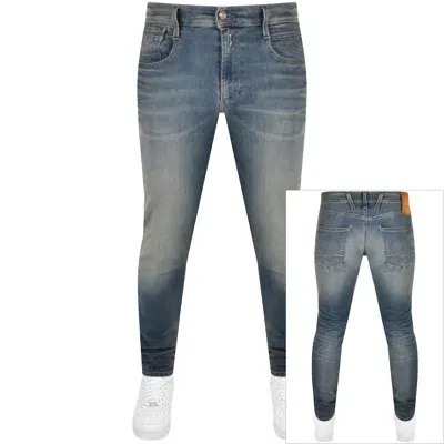 Replay Anbass Slim Fit Jeans Light Wash Blue