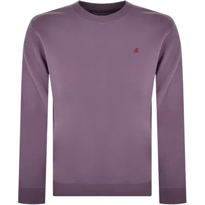 Replay Crew Neck Sweatshirt Purple