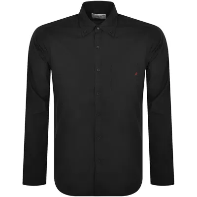 Replay Long Sleeved Shirt Black