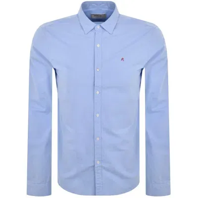 Replay Long Sleeved Shirt Blue