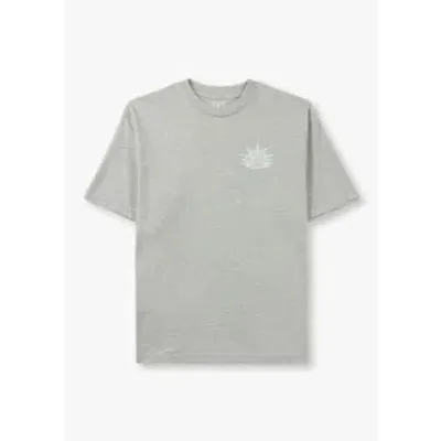 Replay Mens 9zero1 Back Graphic T-shirt In Grey In Grey Fabric