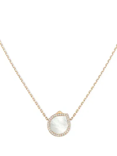 Repossi 18kt Rose Gold Antifer Diamond And Pearl Necklace In 粉色