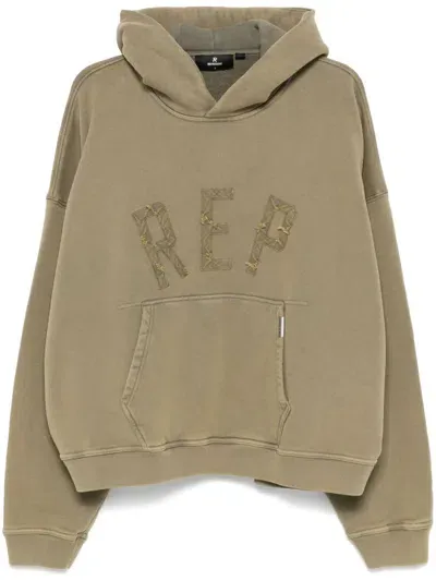 Represent Rep Applique Hoodie In Green