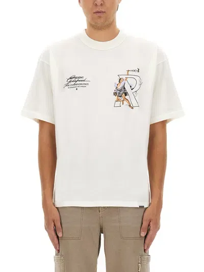 Represent Rep Hermes T-shirt Sn44 In White