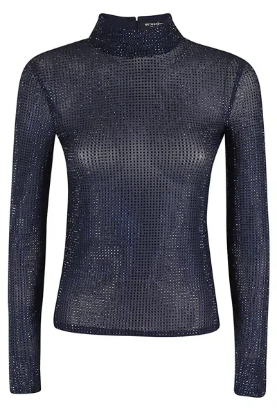 Retroféte Bronwyn Embellished Top In Blue