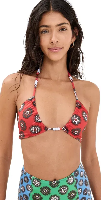 Rhode Ankita Bikini Top Red Gem Bloom Grande