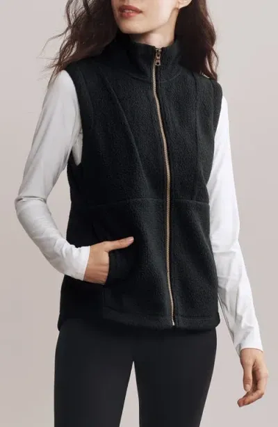 Rhone Aloft Fleece Vest In Black