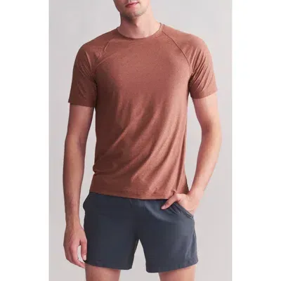 Rhone Essentials Short Sleeve Tee In Cinnamon Heather