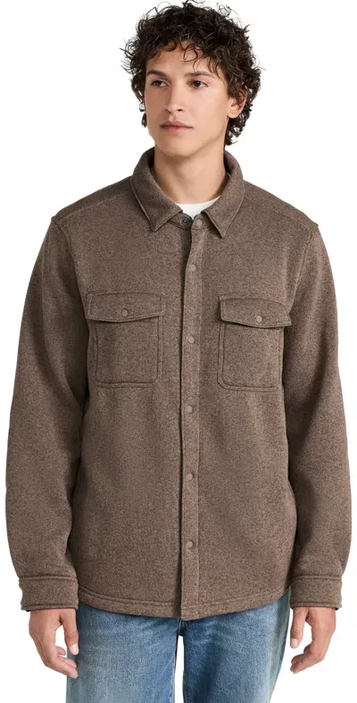 Rhone Fleece Shirt Jacket Chocolate Chip Heather