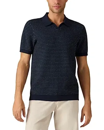 Rhone Johnny Collar Short Sleeve Polo Sweater In Sky Captain