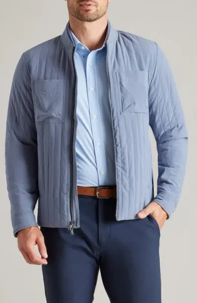 Rhone Skyline Quilted Jacket In Folkstone Gray