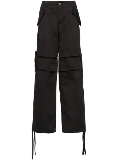 Rhude Cotton Cargo Pants In Black