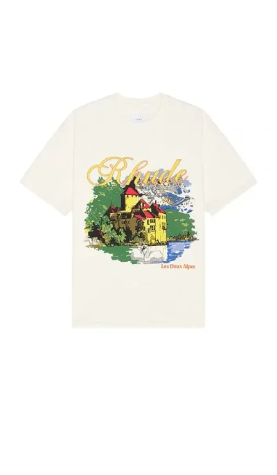 Rhude Chataeu Alpes Tee In 0241 Vtg White