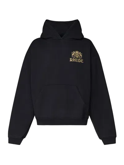 Rhude Cotton Cresta Sweatshirt In Black