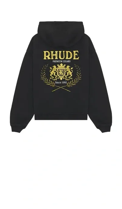 Rhude Cresta Hoodie In Black