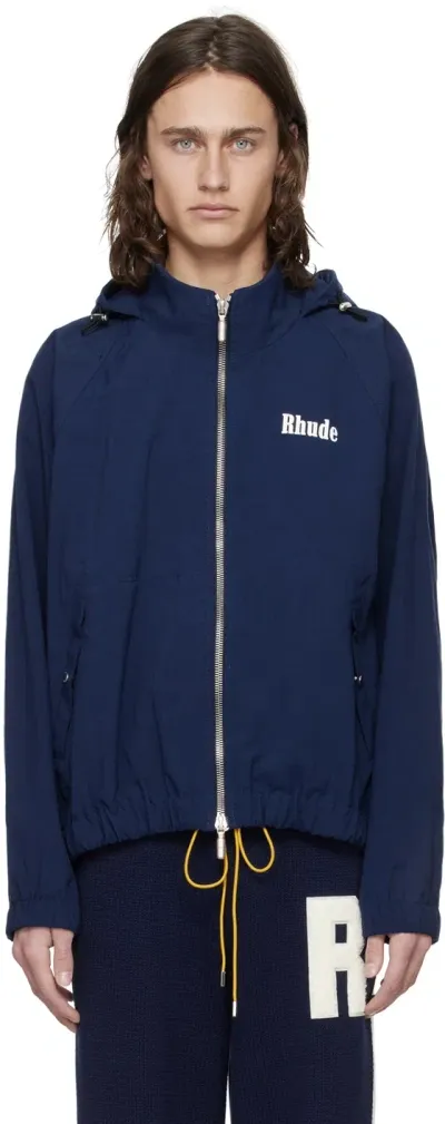 Rhude Navy Palm Jacket