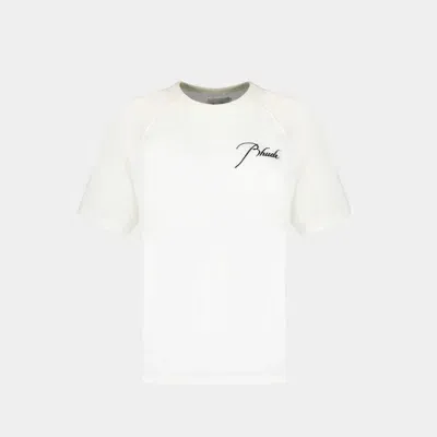 Rhude Raglan T-shirt In White