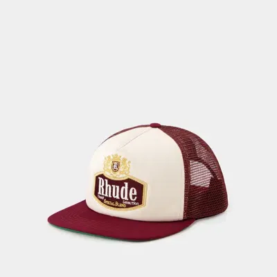 Rhude Special Blend Trucker Cap -  - Synthetic - Brown/white