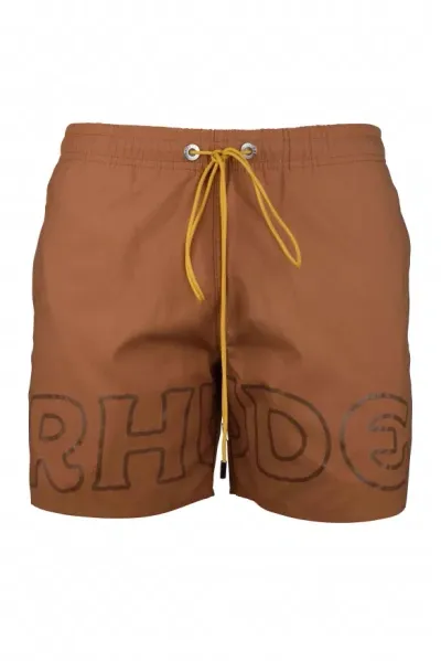 Rhude Swim Short In Brown