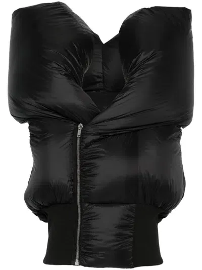 Rick Owens Anubis Gilet In Black