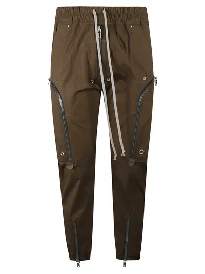 Rick Owens Bahaus Cargo Trousers In Brown