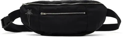 Rick Owens Black Champion Edition Belt Bag In 09 Black