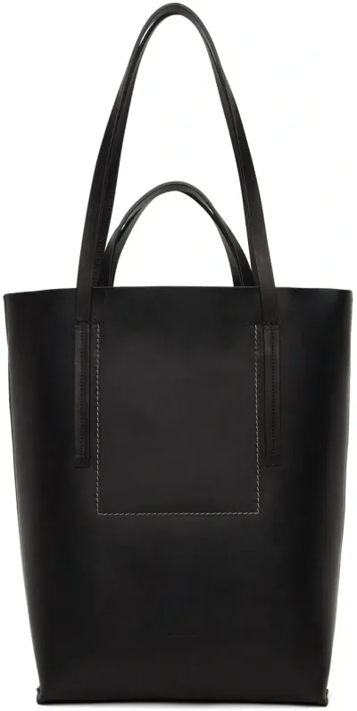 Rick Owens Black Medium Shopper Tote