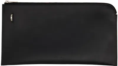 Rick Owens Black Porterville Invite Envelope Wallet In 09 Black