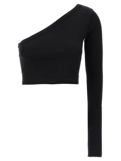 Rick Owens Ziggy Cotton Top In Black