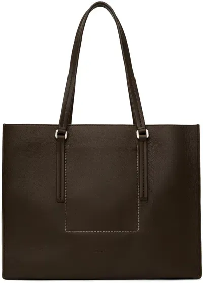 Rick Owens Brown Porterville Edith Tote In 74 Saddle