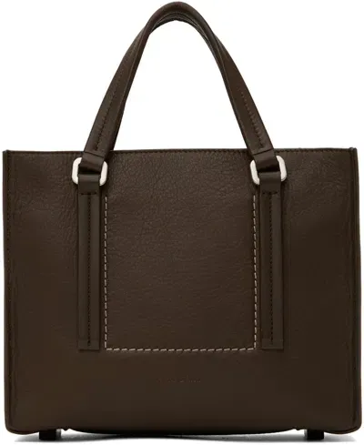 Rick Owens Brown Porterville Mini Edith Tote In 74 Saddle