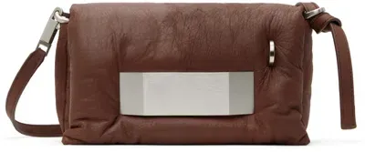 Rick Owens Brown Porterville Pillow Griffin Bag In 93 Throat