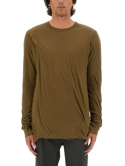 Rick Owens Cotton T-shirt In Brown