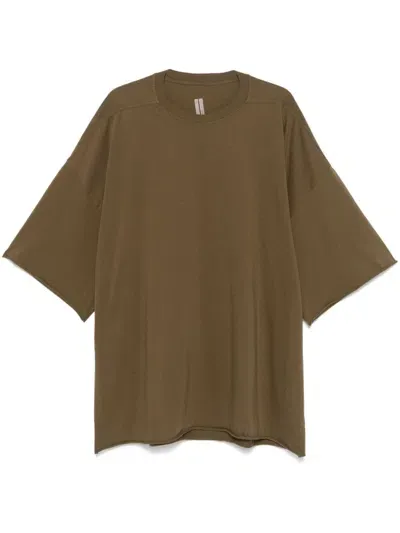 Rick Owens Cotton T-shirt In Green