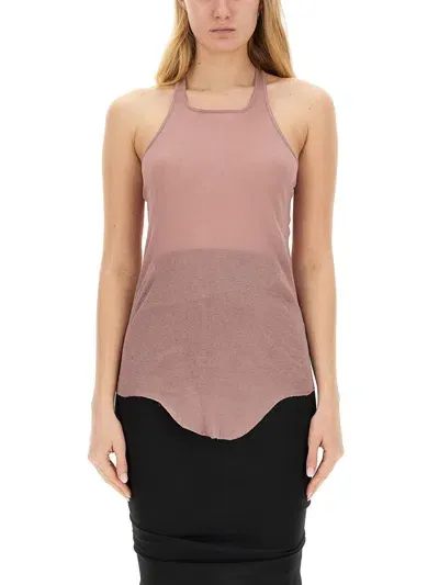 Rick Owens Basic Tank Top In Pink