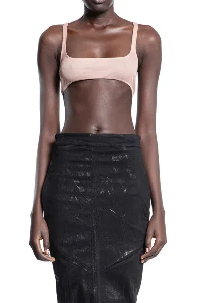 Rick Owens Crop Tops In Pink