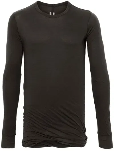 Rick Owens Double Long-sleeve T-shirt In Brown