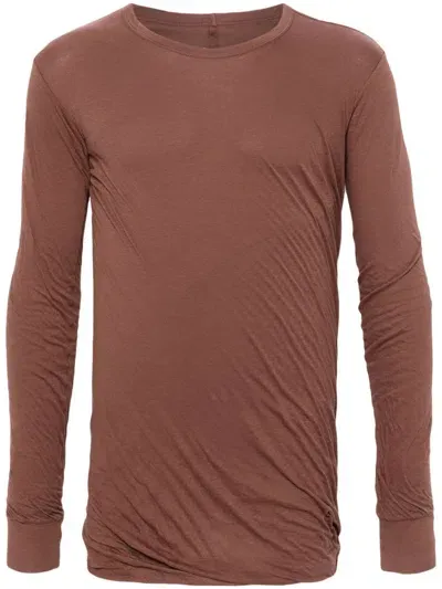 Rick Owens Brown Porterville Rib Long Sleeve T-shirt