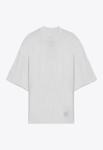 Rick Owens Drkshdw Basic Crewneck T-shirt In White