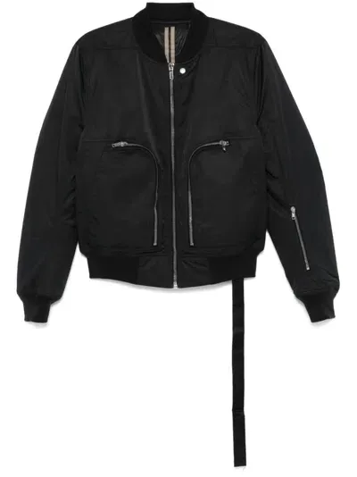 Rick Owens Drkshdw Bauhaus Flight Bomber Jacket In Black