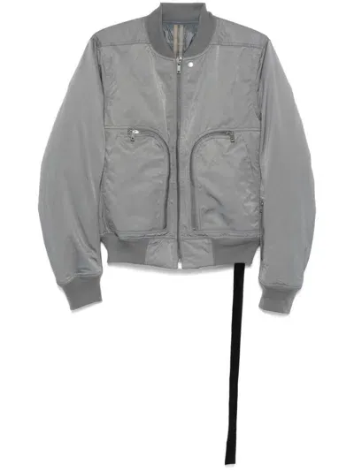 Rick Owens Drkshdw Bauhaus Flight Bomber Jacket In Grey