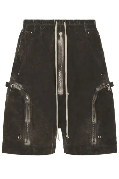 Rick Owens Drkshdw Bauhaus Shorts In Dust