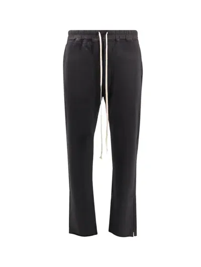 Rick Owens Drkshdw Berlin Drawstring Cotton Pants In Black