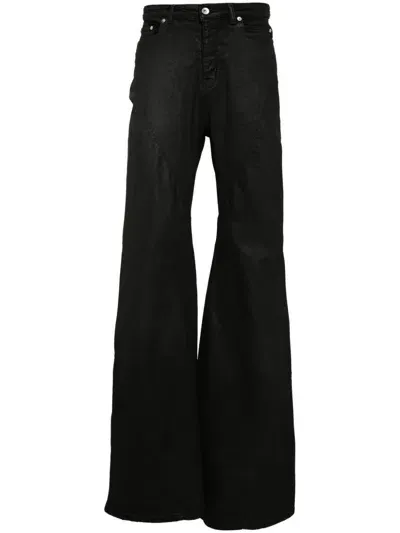 Rick Owens Drkshdw Black Bias Bootcut Jeans