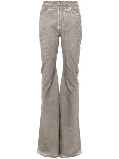 Rick Owens Drkshdw Bias Jeans In Grey