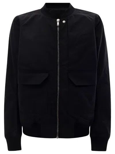 Rick Owens Drkshdw Flap Pocket Bomber Jacket In Black